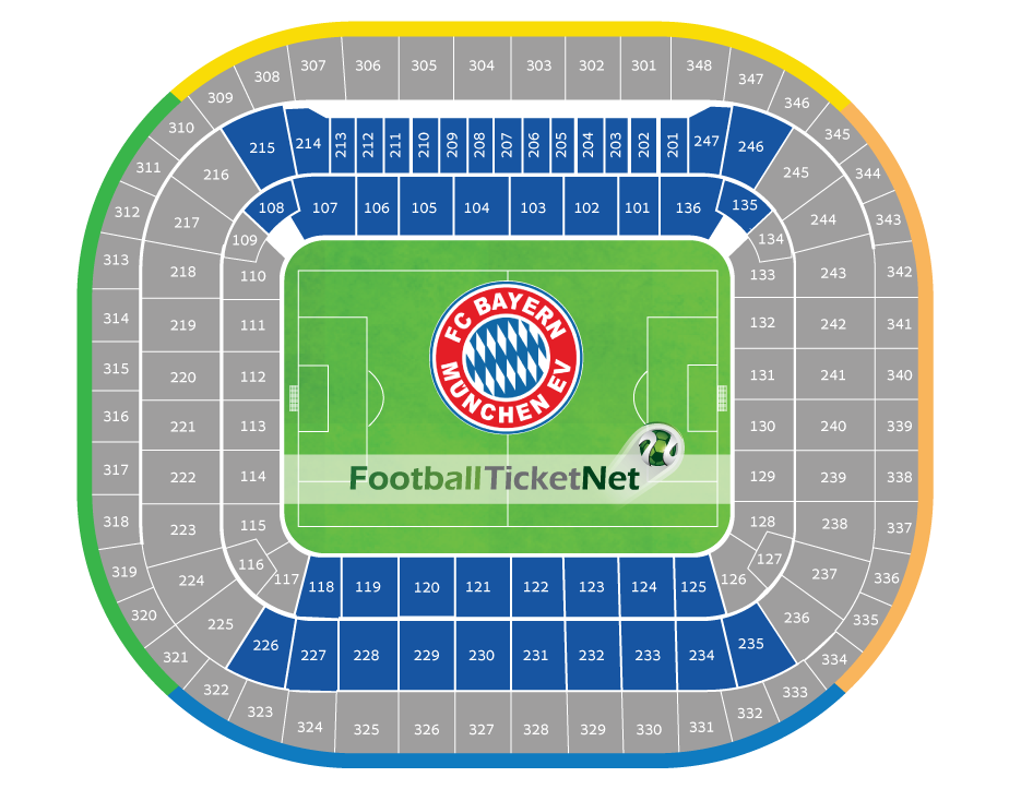 Stadionplan Allianz Arena München