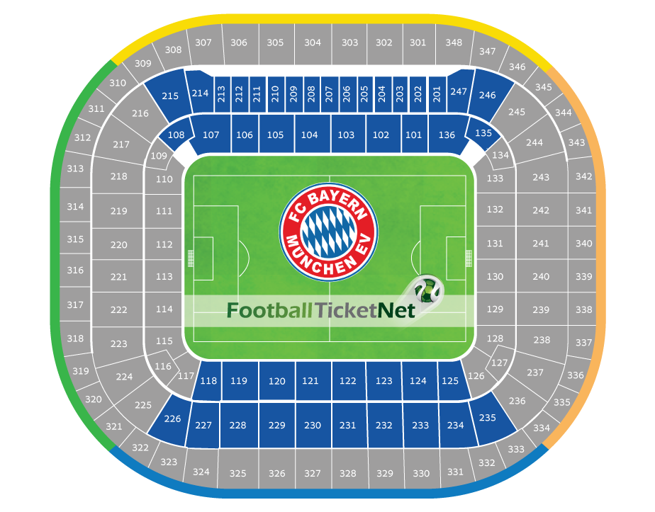 Stadionplan Allianz Arena